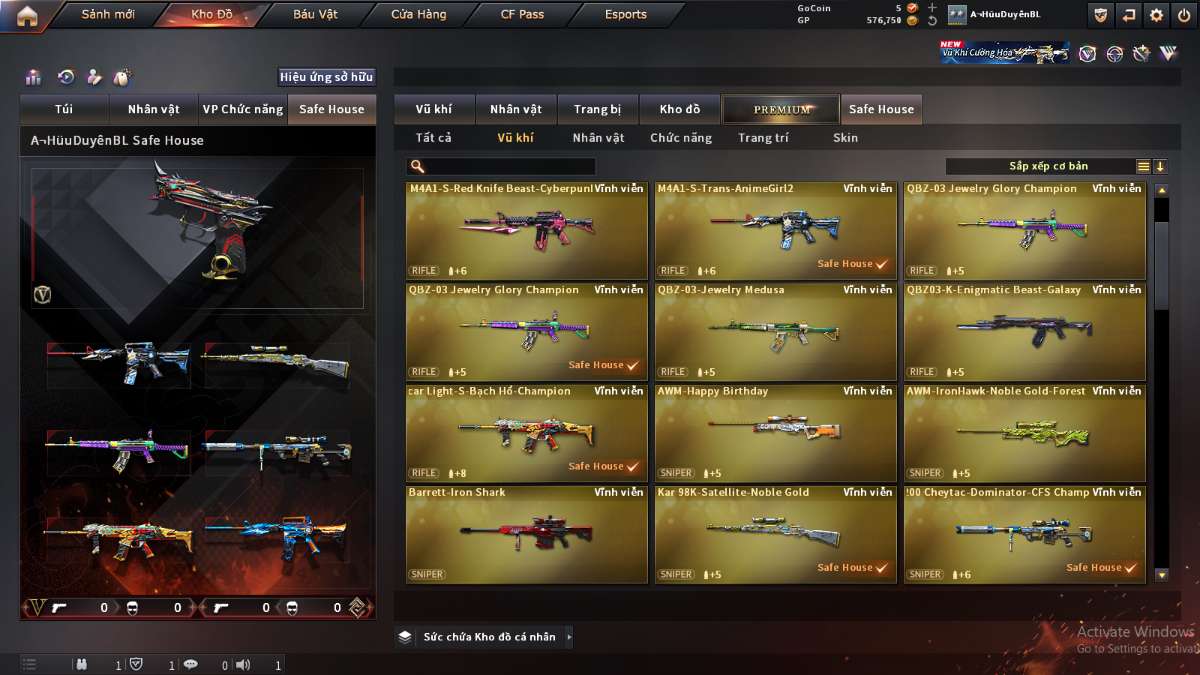 shop acc cf uy tin gia re